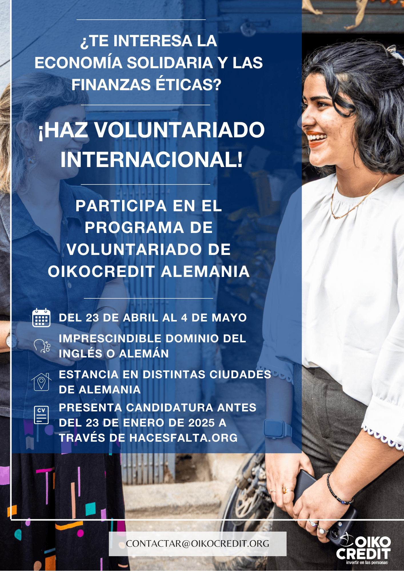 cartel de la campaña de voluntariado en alemania)